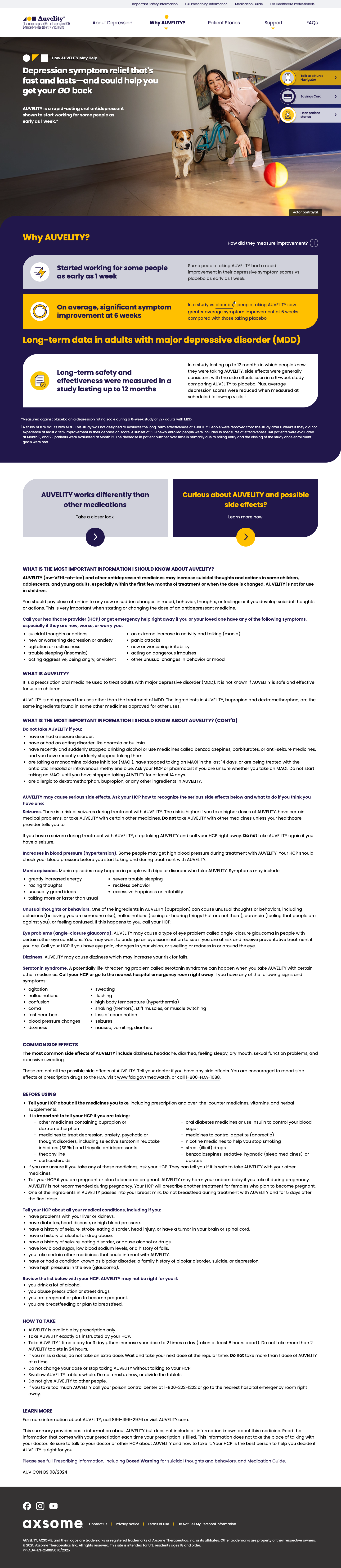 How Auvelity May Help