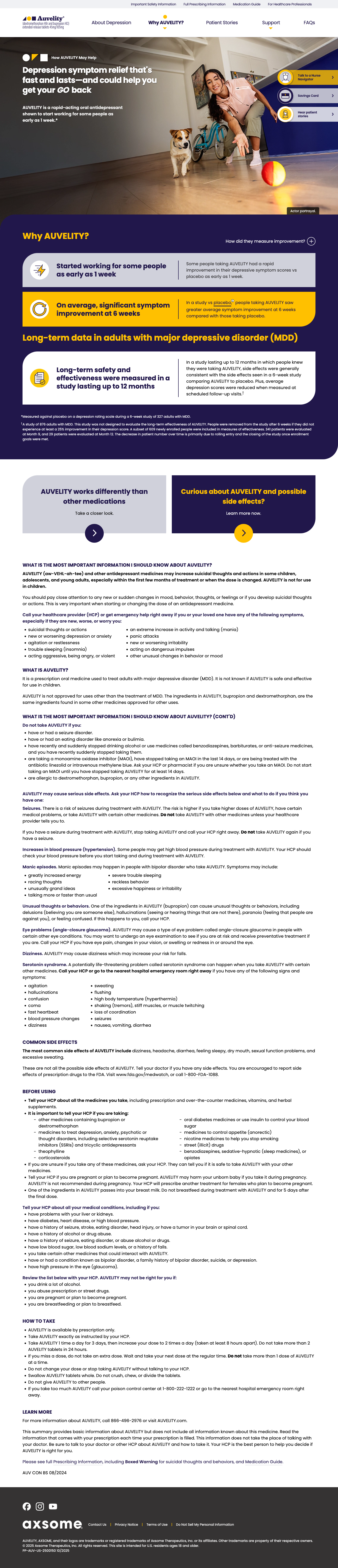 How Auvelity May Help