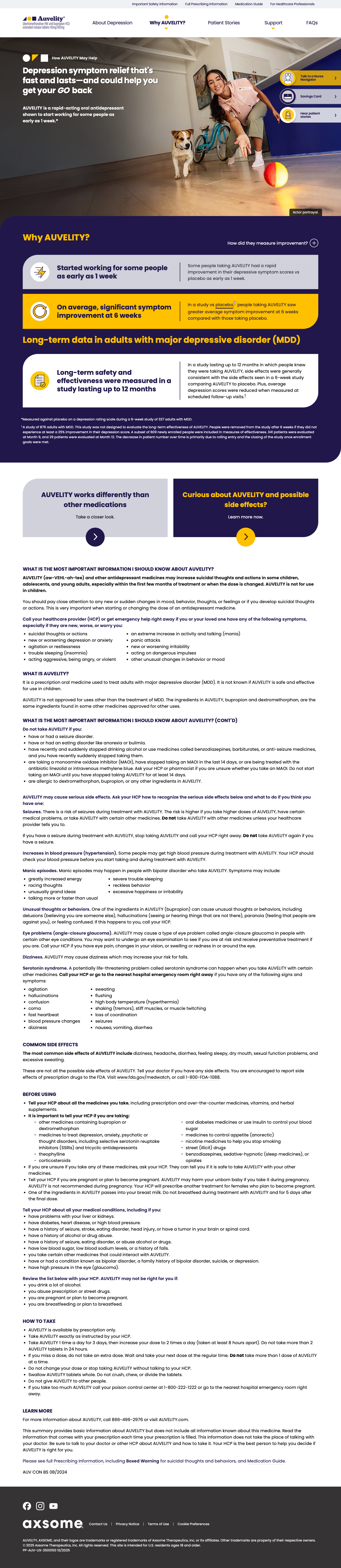 How Auvelity May Help